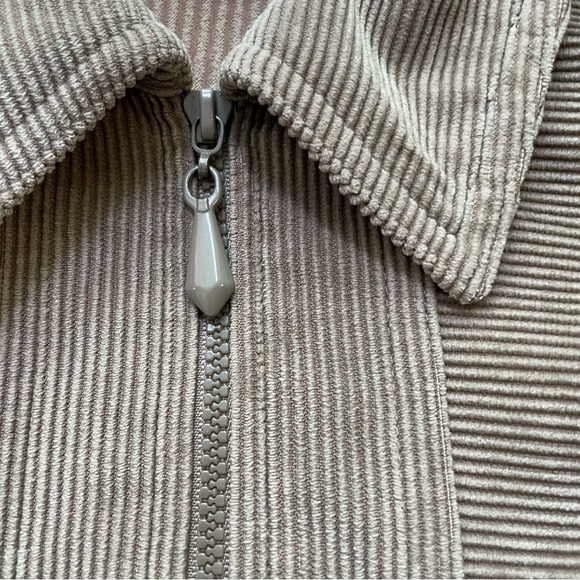 ALFRED DUNNER Vintage Corduroy Zip Shacket Jacket Pockets Neutral Minimalist 14 - Picture 11 of 14